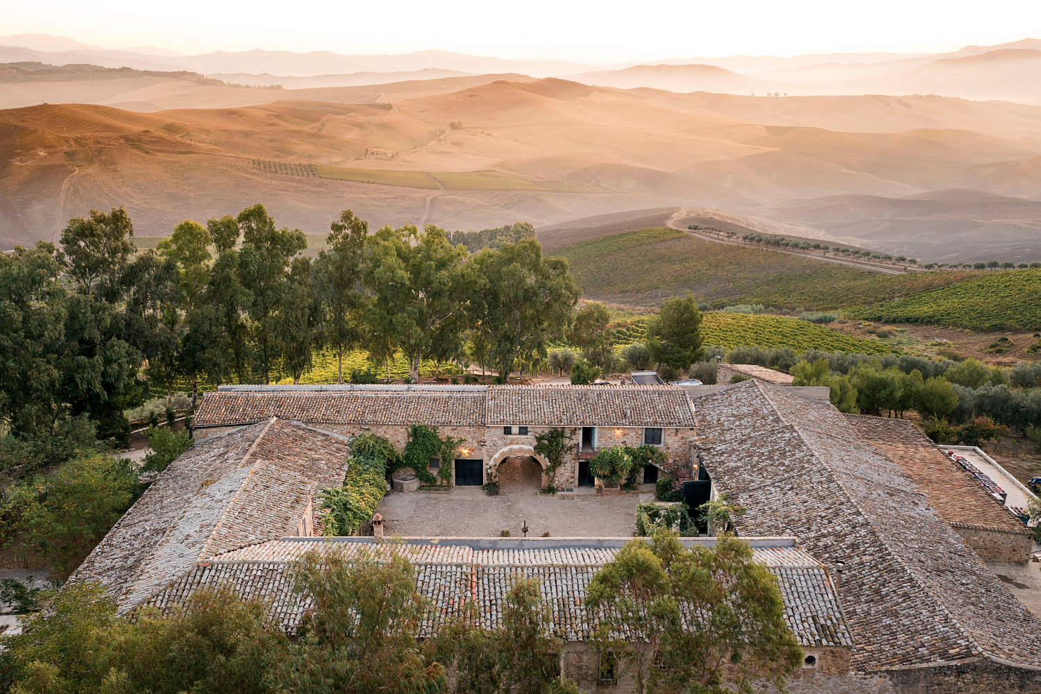 View of Feudo Montoni from above: image credit Alfio Garozzo Feudo Montoni